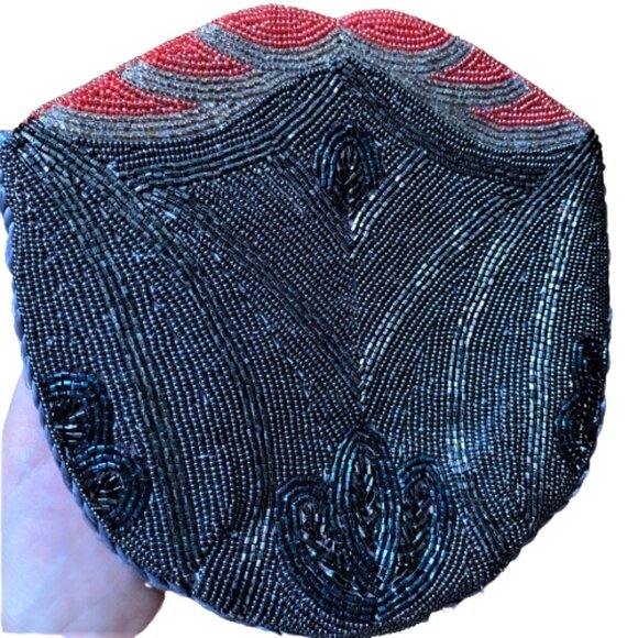 Vintage 90s beaded sequin evening crossbody purse - Picture 11 of 13